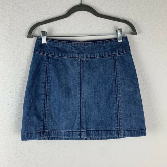 Free People Dresses & Skirts - Free People Women's 2 Jean Denim Skirt